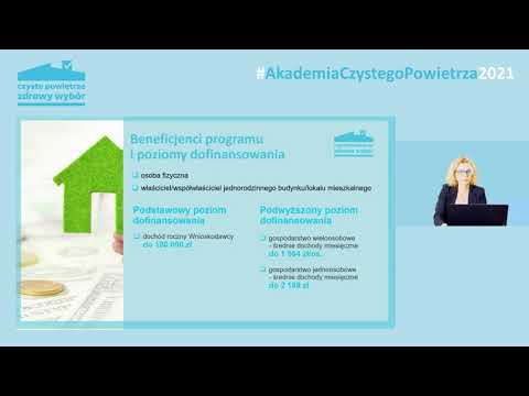 #AkademiaCzystegoPowietrza2021– 1 webinarium 1/3 – "Czyste Powietrze" – otoczenie, zasady