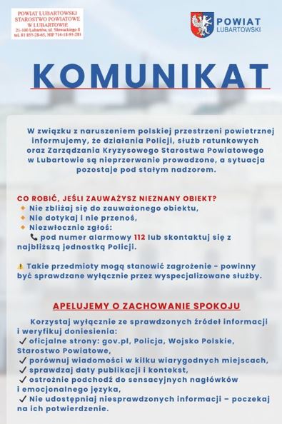 Miniaturka artykułu Komunikat!