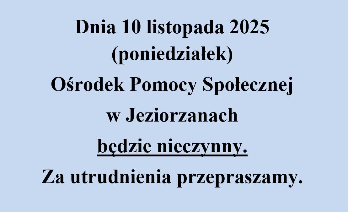 Miniaturka artykułu OGŁOSZENIE!