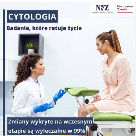 Miniaturka artykułu BADAJMY SIĘ-                                          BEZPŁATNA CYTOLOGIA