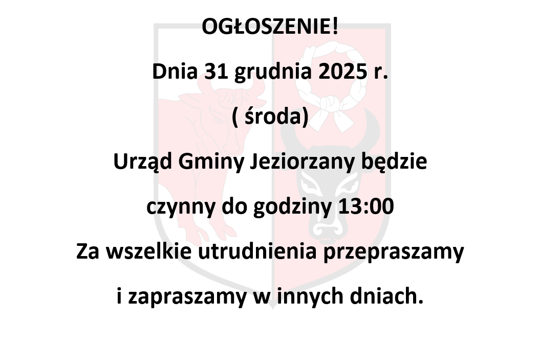 Miniaturka artykułu OGŁOSZENIE!