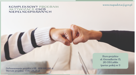 Miniaturka artykułu KOMPLEKSOWY PROGRAM AKTYWIZACJI OSÓB NIEPEŁNOSPRAWNYCH