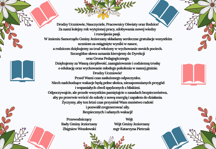 Miniaturka artykułu Drodzy Uczniowie, Nauczyciele, Pracownicy Oświaty oraz Rodzice!